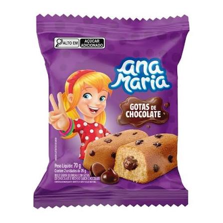 ANA MARIA MINI BOLO RECHEADO SABOR GOSTAS CHOC 70G